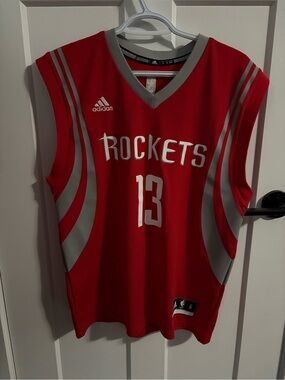 Adidas Houston Rockets James Harden Red Basketball Jersey